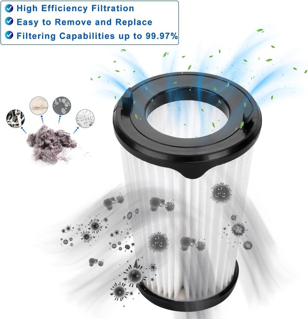 Vhbw Filtro Compatibile Con AEG MX7-7000, QX8, QX8-1-45CR Aspirapolvere - Foto 11