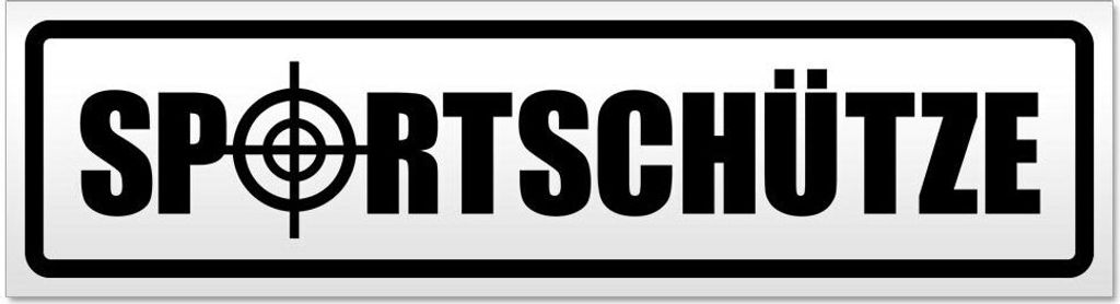 Kiwistar - Autoaufkleber - Schwarz - 45 x 12 cm - Sportschütze - Hinweis Aufkleber Sticker für Auto, Kfz, Fahrrad, PKW, LKW