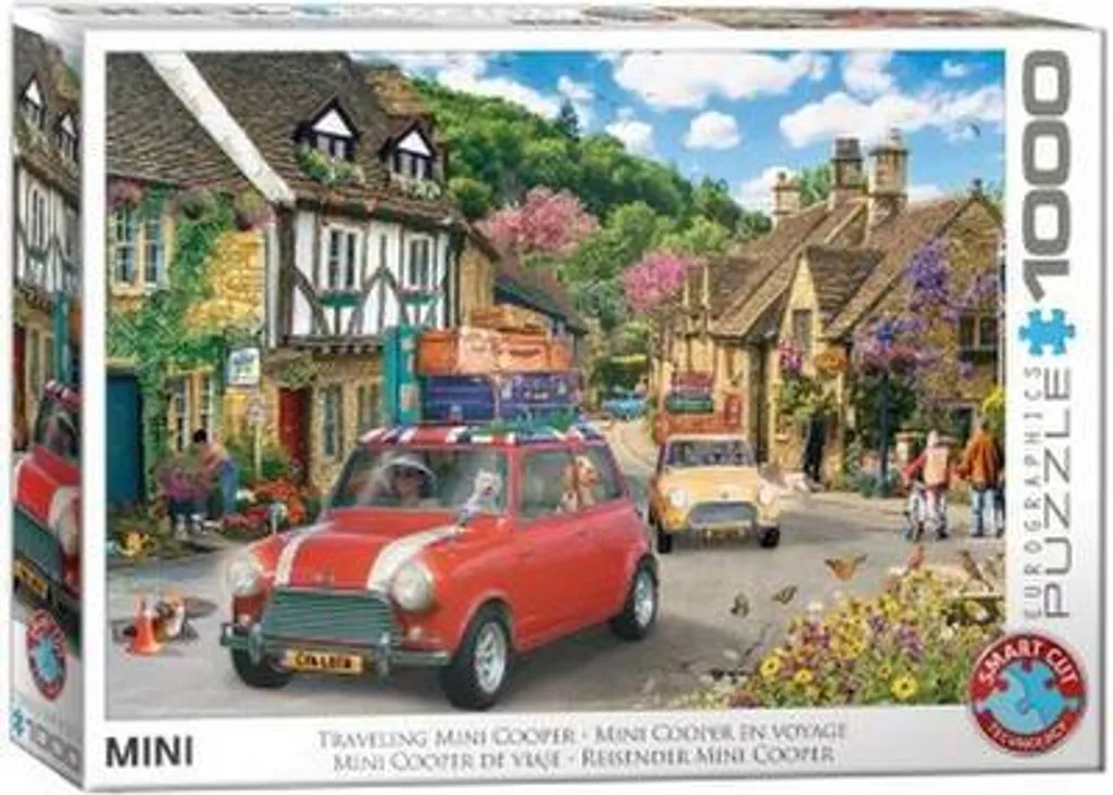 Puzzle Eurographics Mini Cooper 1000 pièces - Modèle Classique Vintage