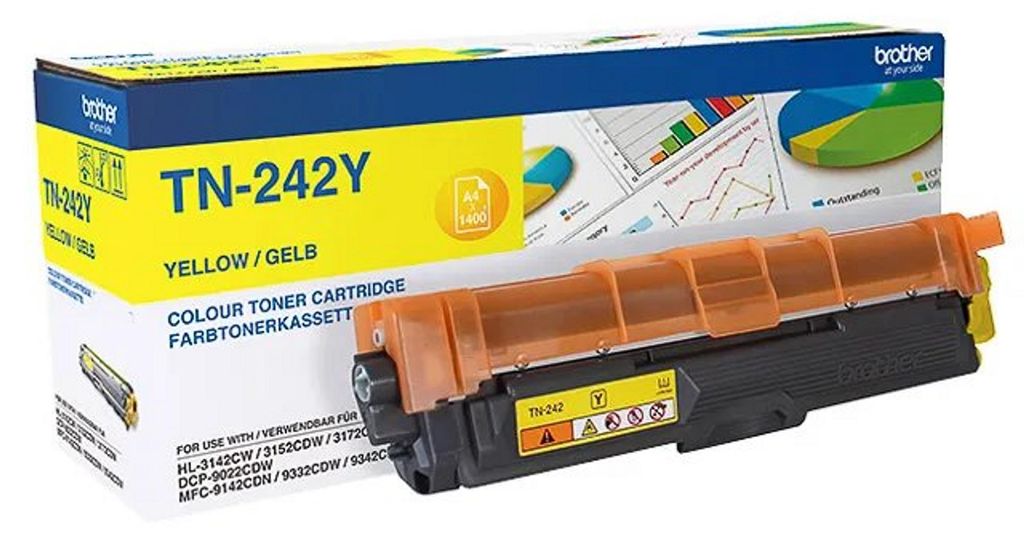 Brother TN-242Y, 1400 Seiten, Gelb, 1 Stück(e) Produktbild 