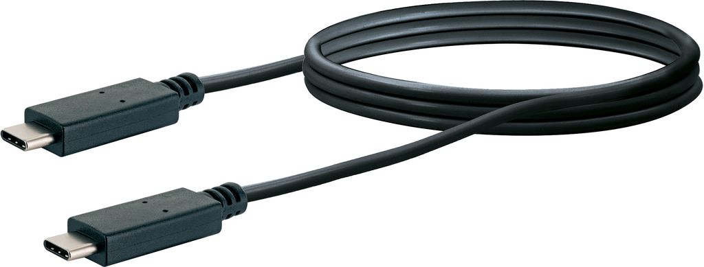 Schwaiger USB-Kabel 3.1 St. C->3.1 TypC 1,00m schwarz
