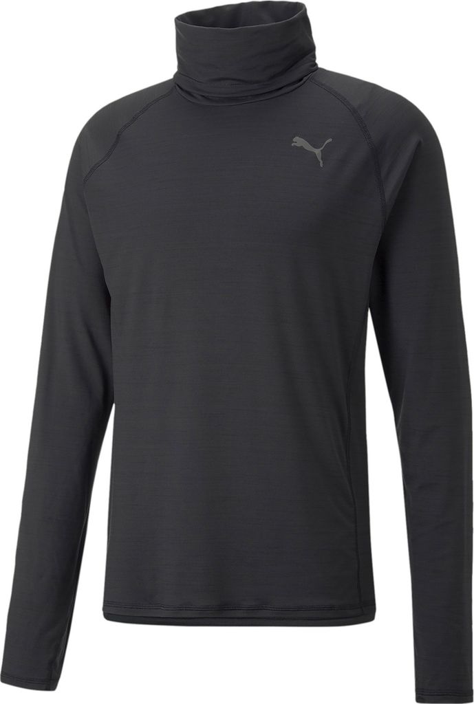 PUMA Run Cloudspun High Neck langarm Laufshirt Herren puma black heather XL