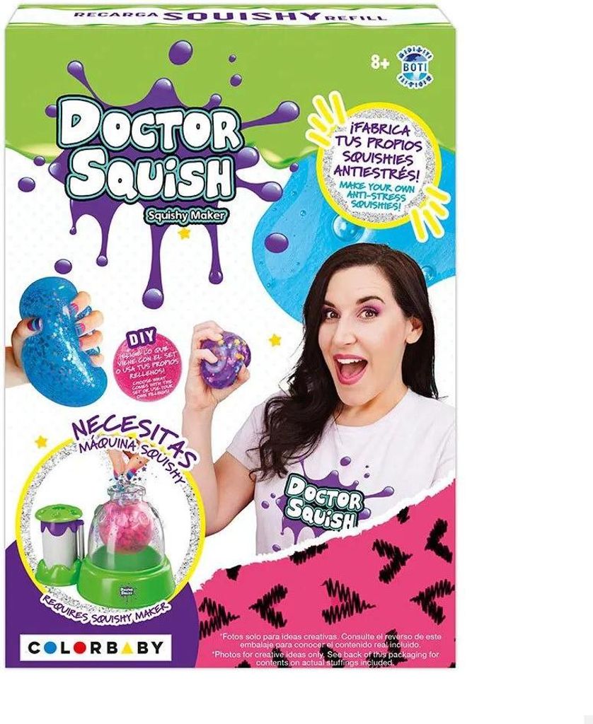 Doctor Squish Slime Antistress Ball Factory Kit Rosa Rosa Zdjęcie produktu 