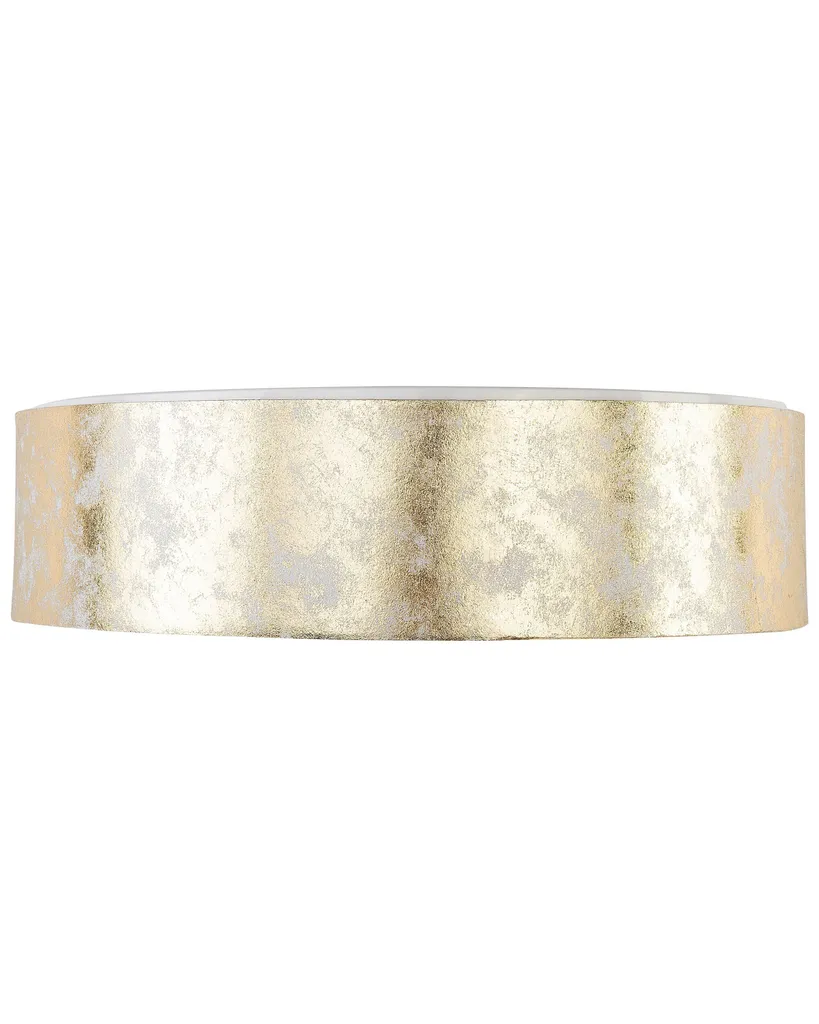 Lampe ø 45 cm en polycoton et or style Boho pour un éclairage chaleureux