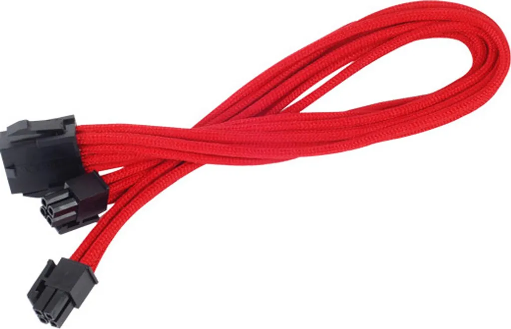 Rallonge Câble EPS 8 Broches pour Câble Management PC Rouge 300mm