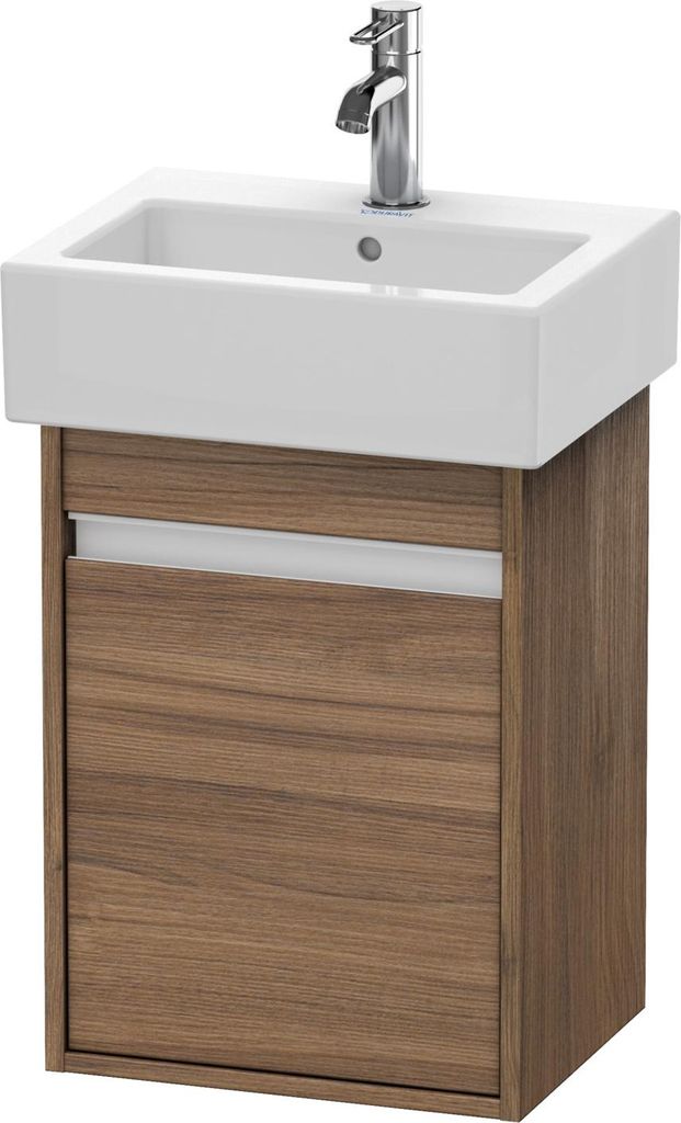 Waschtischunterbau KETHO 320x400x550mm Ans rechts nussbaum Produktbild 