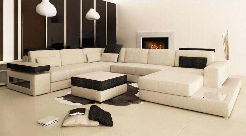 XXL Wohnlandschaft Sofa Couch Polster Sofa Ecke Designer U-Form Ecksofa Neu