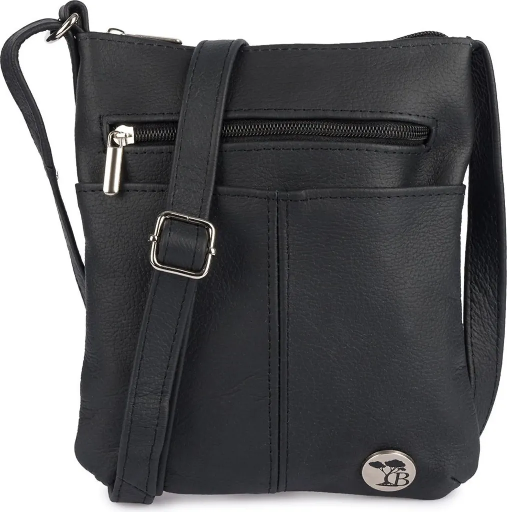 Sac bandoulière homme Beltimore kraa33black format compact noir mat