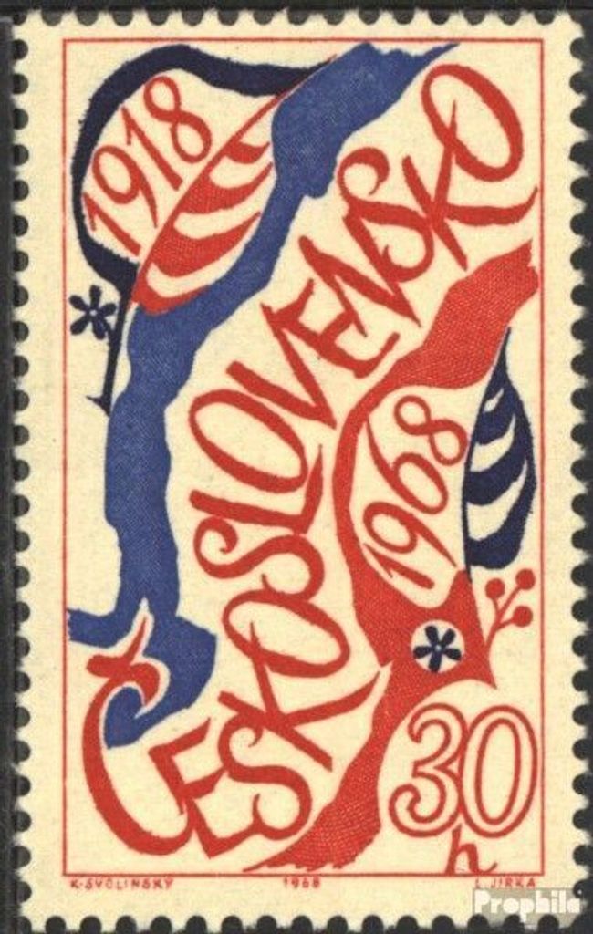 Briefmarken Tschechoslowakei 1968 Mi 1762 (kompl.Ausg.) postfrisch Tschechoslowakei