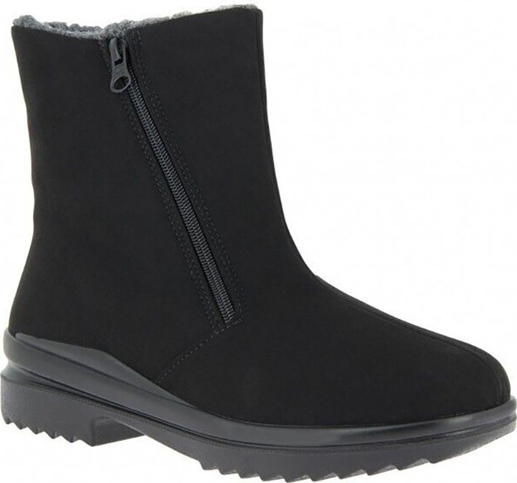 Florett Komfort Stiefeletten Fashmodoppelreißverschlußstief Damen 31343837353830 Schwarz 37 EU