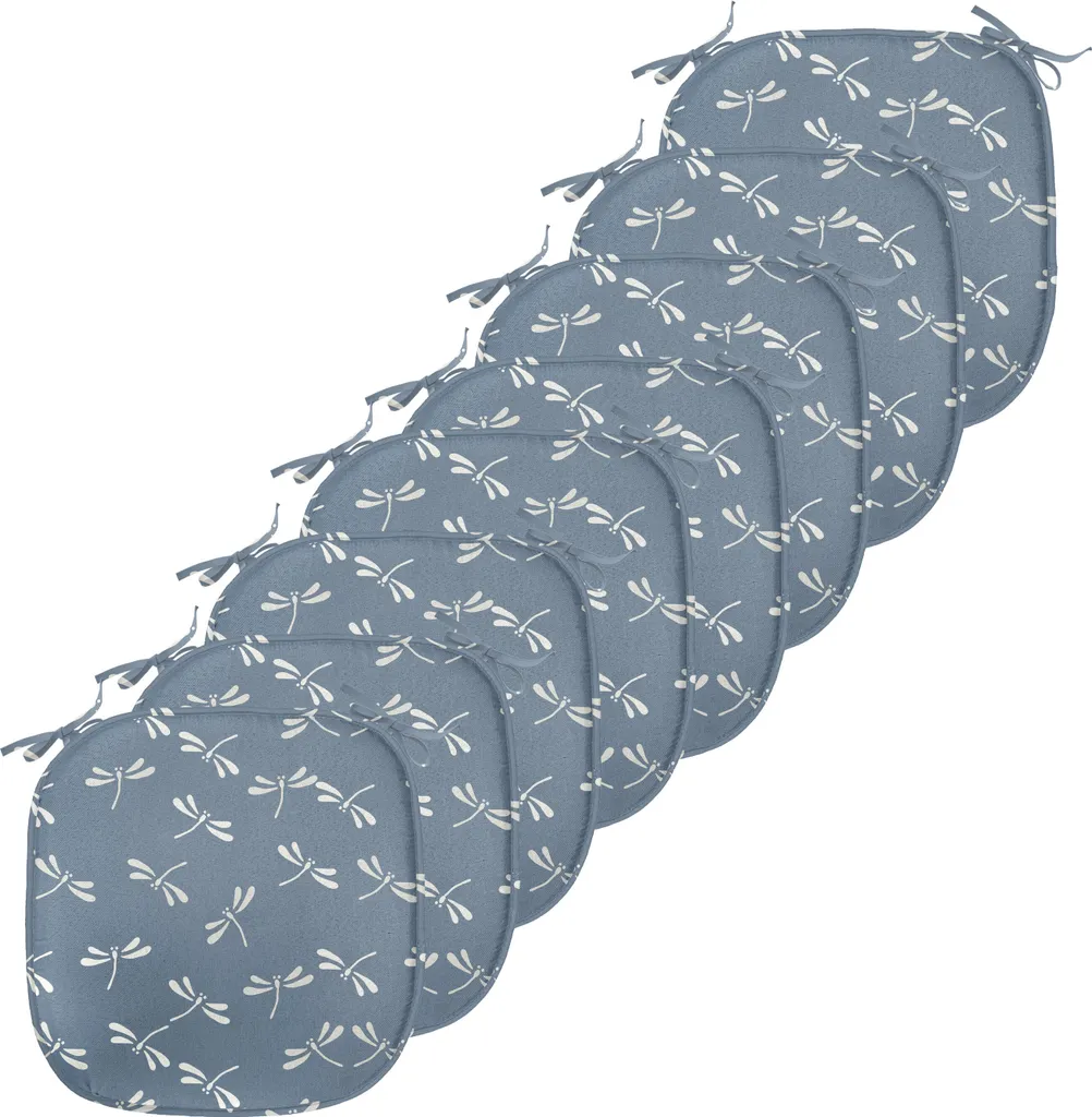 Coussins pour Chaises de Salle à Manger Lot de 8 Décor Nature 40cm