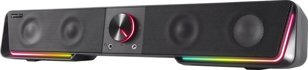 Speedlink GRAVITY RGB Stereo Soundbar Noir - Barre de son PC puissante