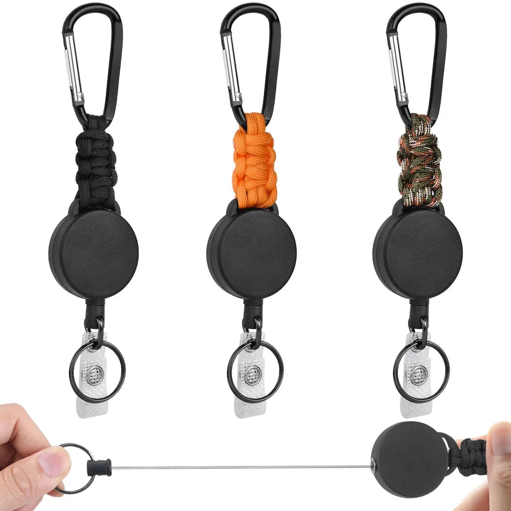 Porte-clés câble acier 60 cm incassable pour éviter les pertes