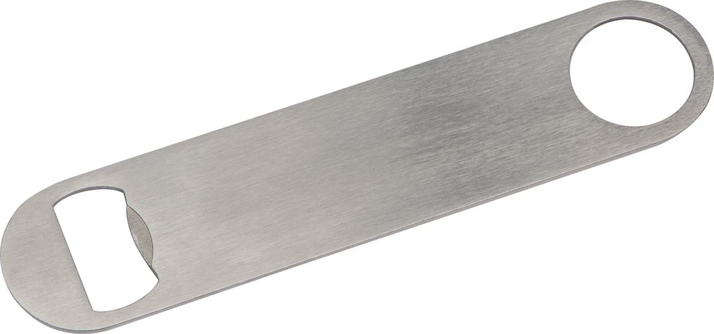 Flaschenöffner aus Edelstahl / Farbe: silbergrau Produktbild 