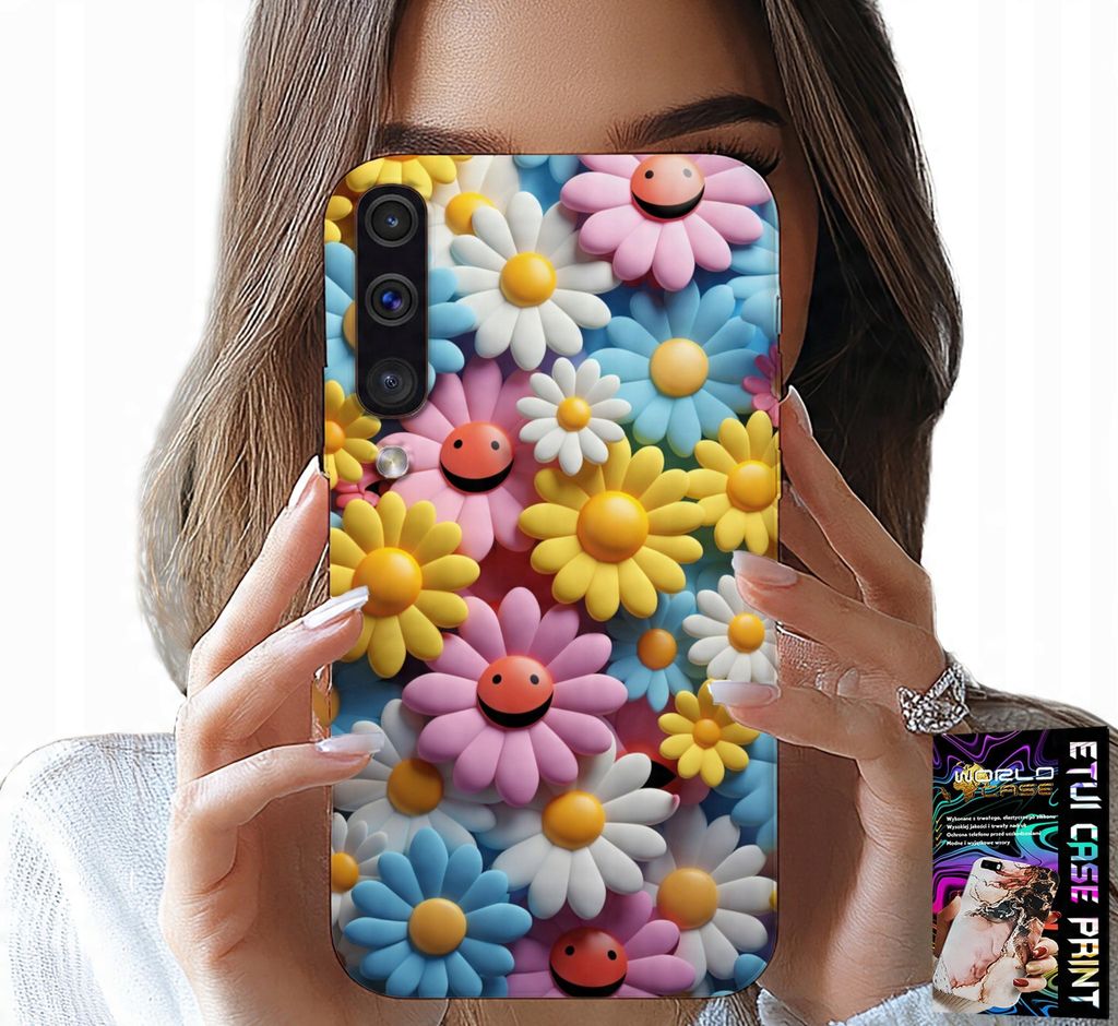 Etui Für Samsung Galaxy A70 - Bunte Blumen, Gänseblümchen Etui