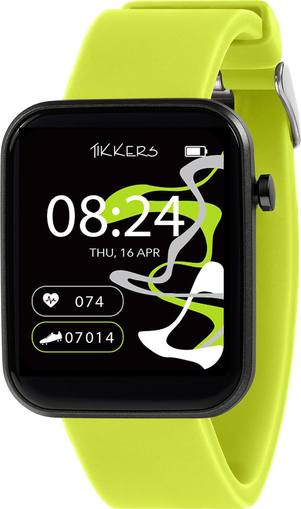 Tikkers Smart Watch Serie 13 Silikonband Grün Unisize Tikkers