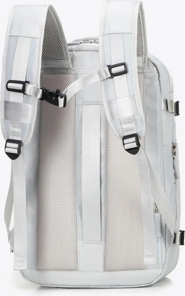 Sac à Dos Avion Multifonctionnel Blanc Crème Polyester Extensible
