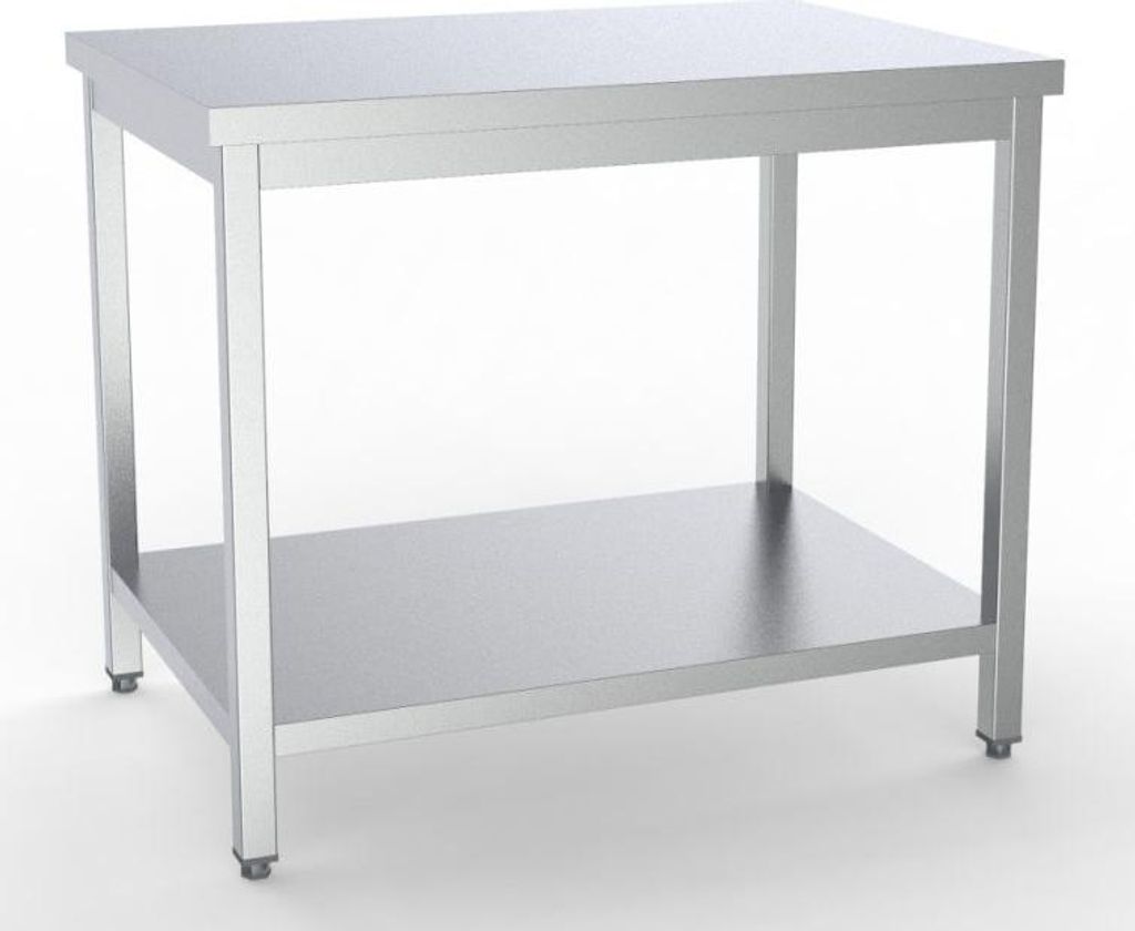 Combisteel Arbeitstisch mit Grundboden aus Edelstahl 2000x600x850mm