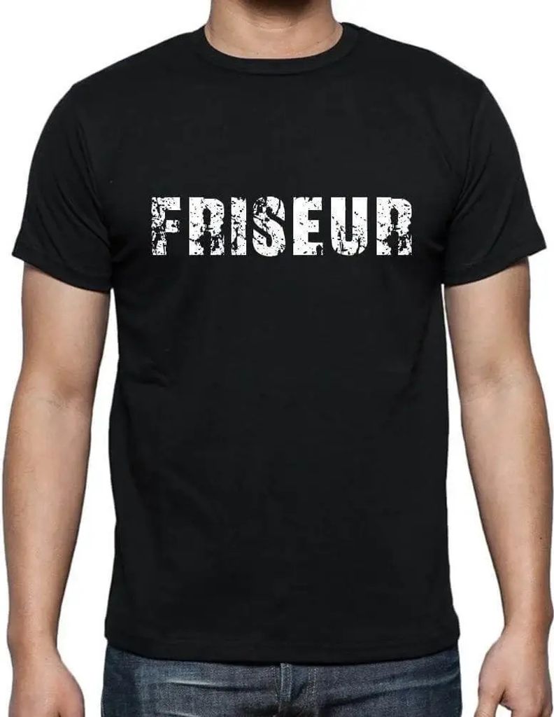 Herren Grafik T-Shirt Friseur Öko-Verantwortlich Vintage Jahrgang Kurzarm Lustige Druck Geburtstag Geschenk Mann