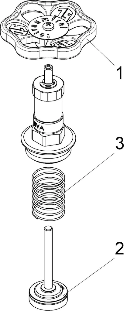 Tête de vanne pour installation eau potable DN65 2 1/2 avec joint EPDM