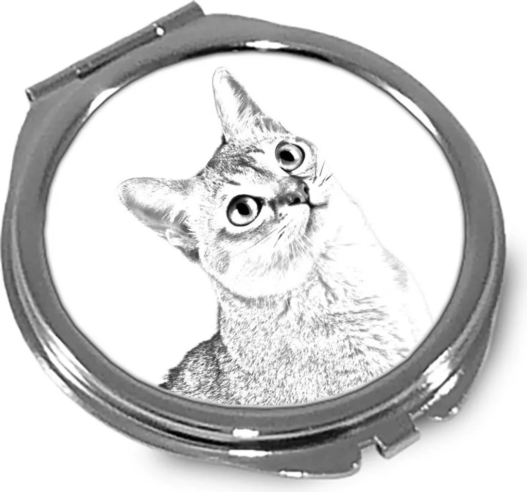 Idee Regalo Gatto Singapura: Specchietto Personalizzato Art Dog