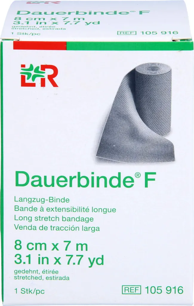 Benda Elastica Permanente 8cmx7m | Fasciatura Sportiva Compressione