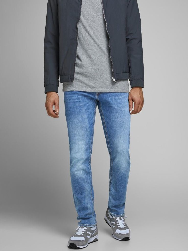 JACK & JONES Herren Slim Fit Jeans TIM JJ ORIGINAL Straight Legs |