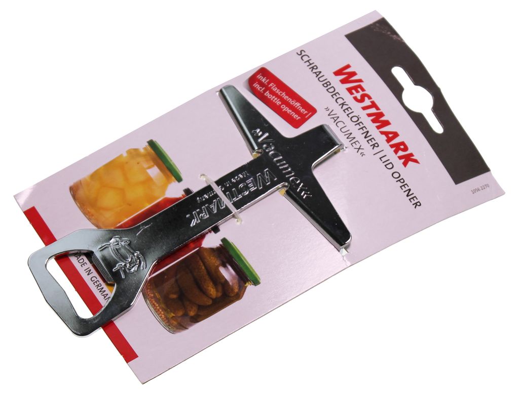 Westmark Schraubdeckelöffner Vacumex - Vakuum Lösen Ohne Deckel Zu Beschädigen