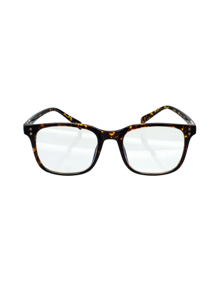 Lunettes Anti-lumière Bleue VeyRey Evelin Carrées Marron et Légères