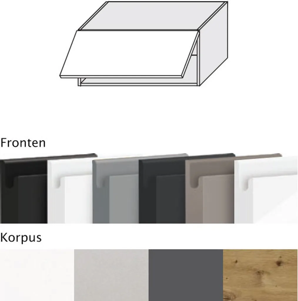 Mobile Pensile AVELLINO 80cm Nero Lava Opaco | Design Minimalista