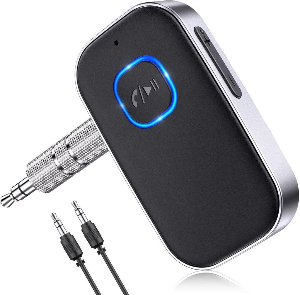 Bluetooth Receiver, AUX Adapter, 3.5mm, CVC 8.0, 16h Akku