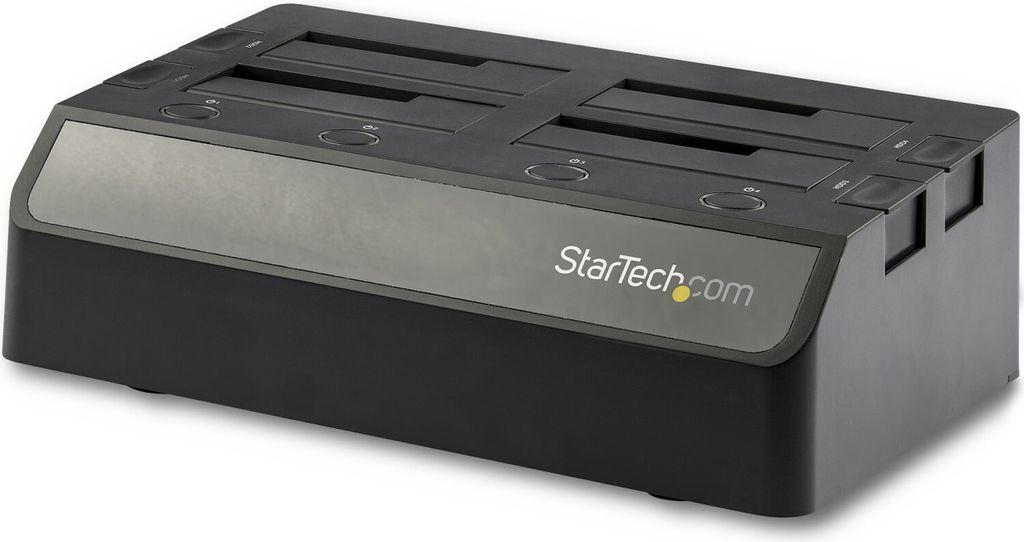 StarTech.com 4-Bay USB 3.1 to SATA Hard Drive Docking Station, 10Gbps USB Hard Drive Dock, External 2.53.5 SATA III (6Gbps) SSDHDD Docking Station,...