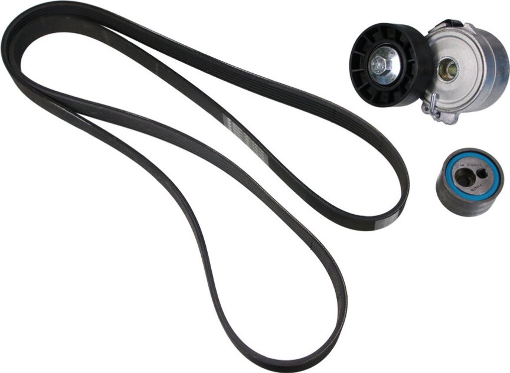 Flachriemensatz mit Umlenkrollen