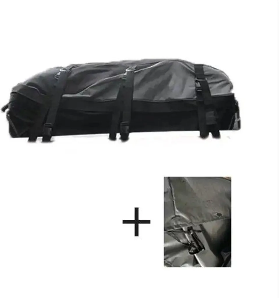 Ensemble de housses de voiture pliables noires avec traitement hydrofuge
