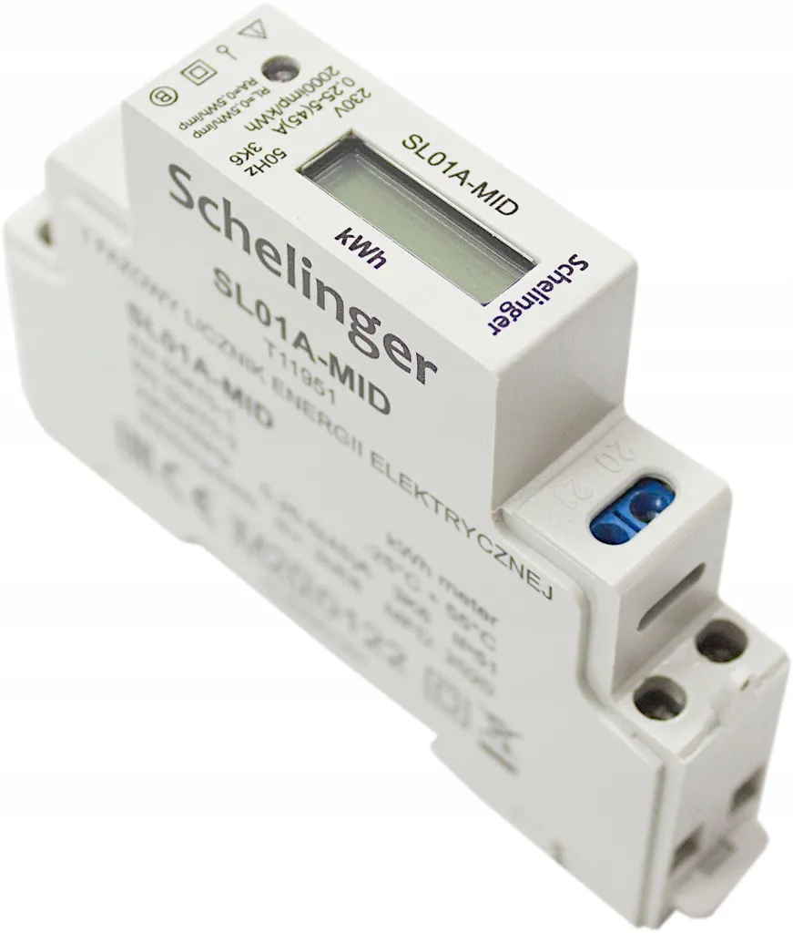 Compteur d'électricité monophasé 45A MID Schelinger - Mesure de précision - 9