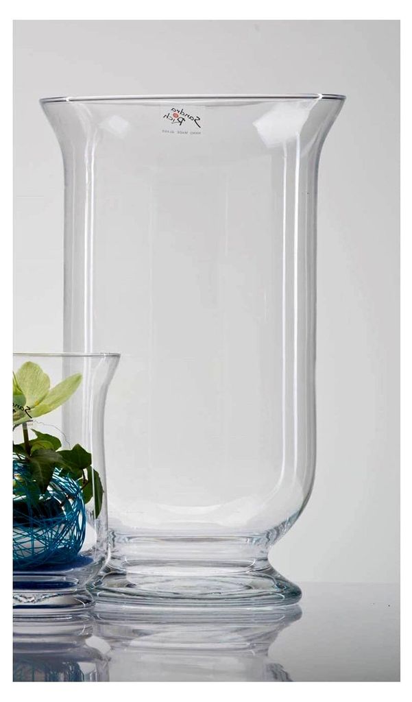 Windlicht, Dekoglas Hurricane H. 40cm D. 22cm transparent
