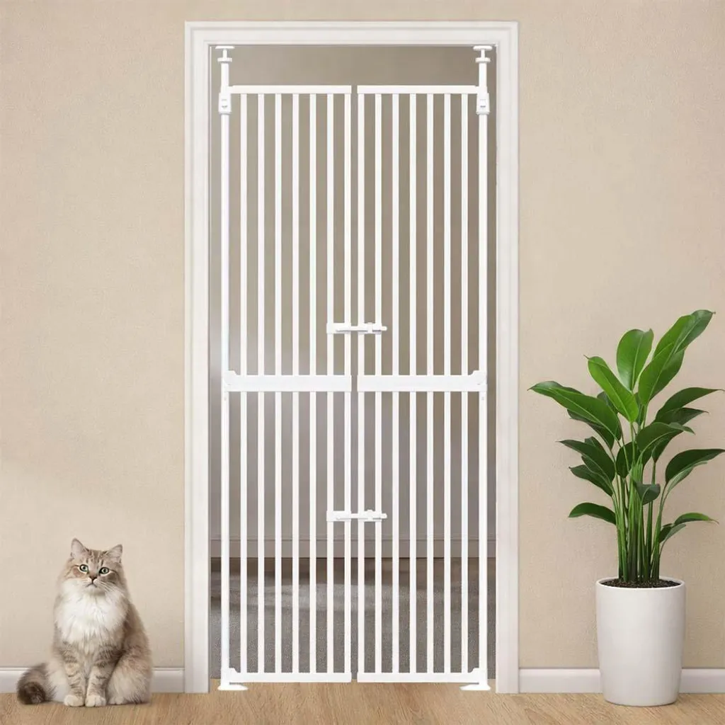 Barrière Baninni Tina Blanche - Hauteur Spéciale et Largeur de 77 à 230 cm