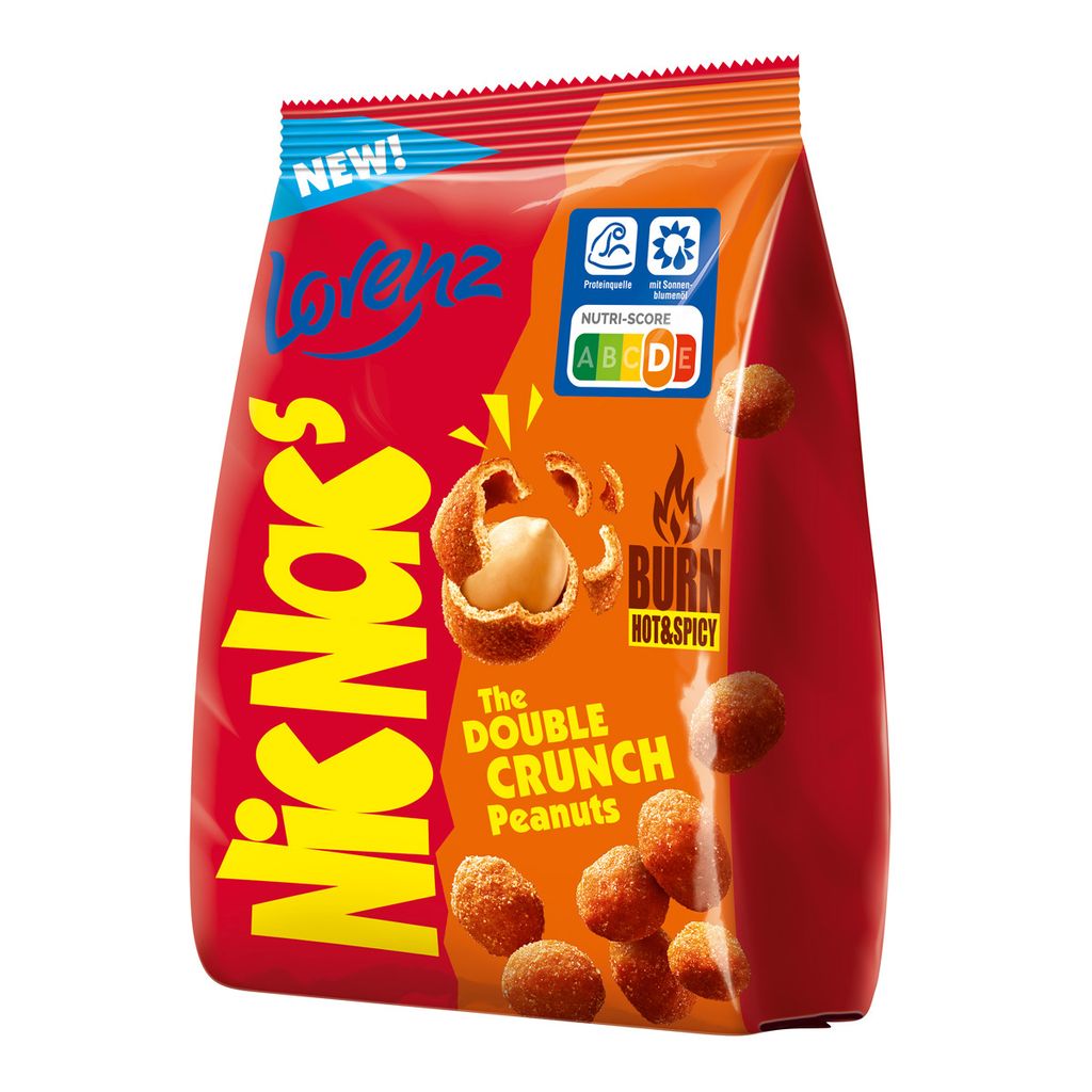 NicNacs Burn Hot and Spicy cacahuètes épicées 110g Image du produit 