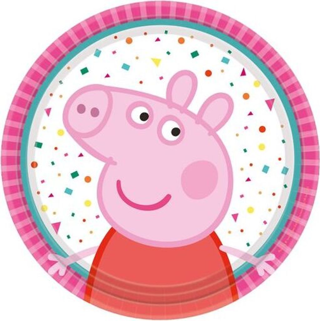 8 Teller Peppa Wutz 18 cm