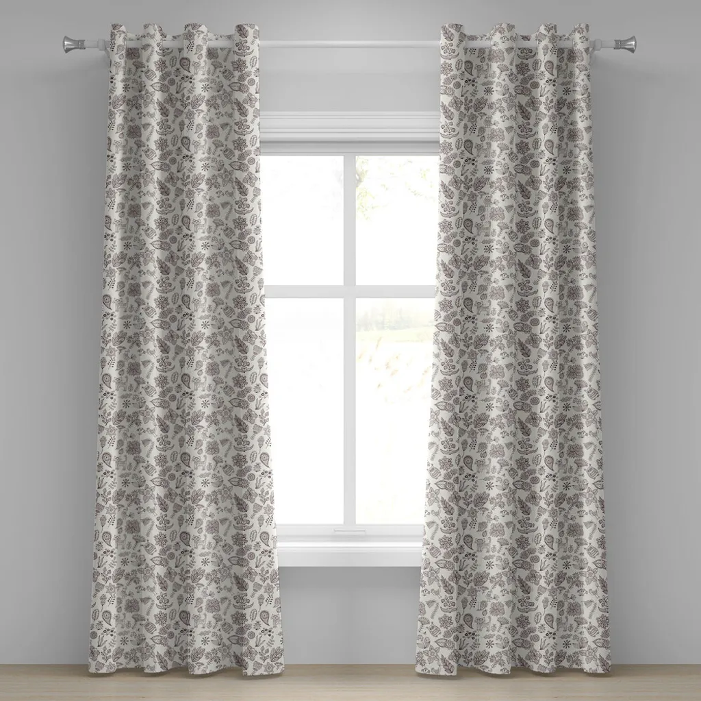 Tenda Design ABAKUHAUS 280x245 Doodle Natura Sala Giochi