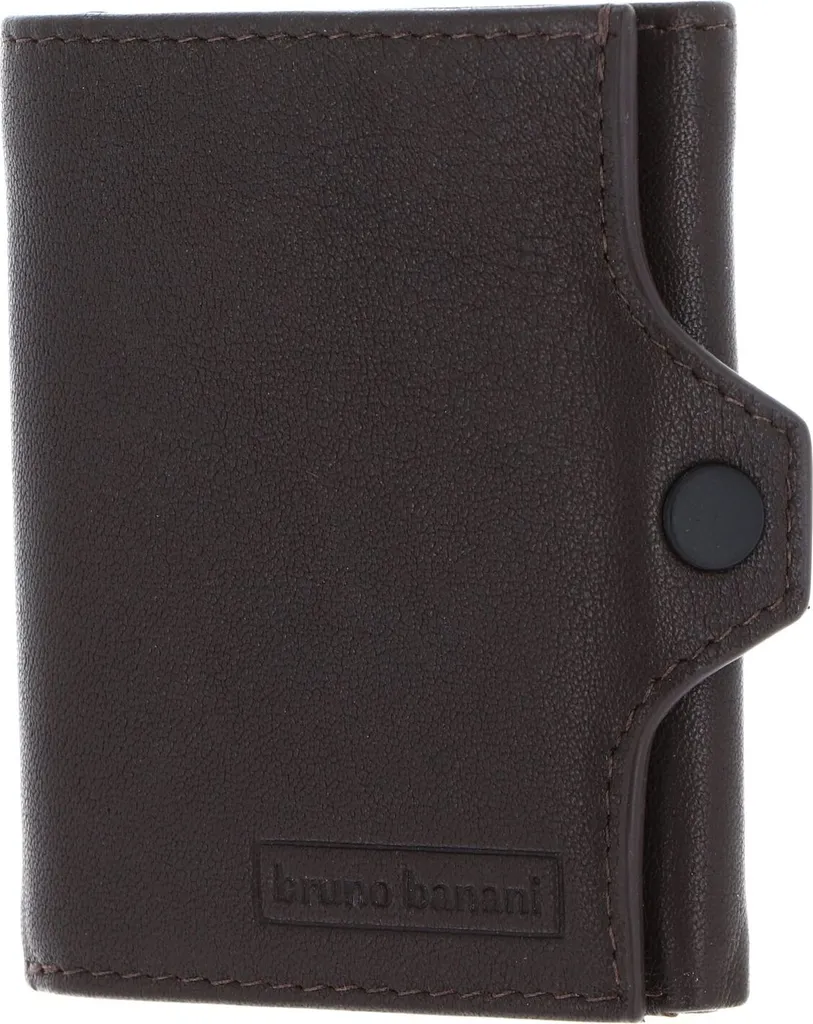 bruno banani Pelle portafoglio Wallet Brown marrone scuro