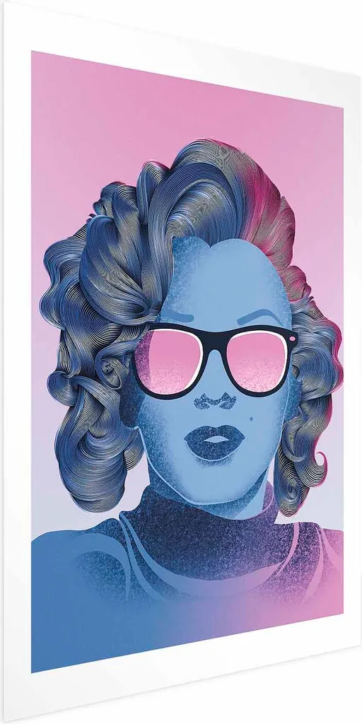 Poster Norma Jeane 60x90 Senza Cornice: Stampa Professional Wall Art