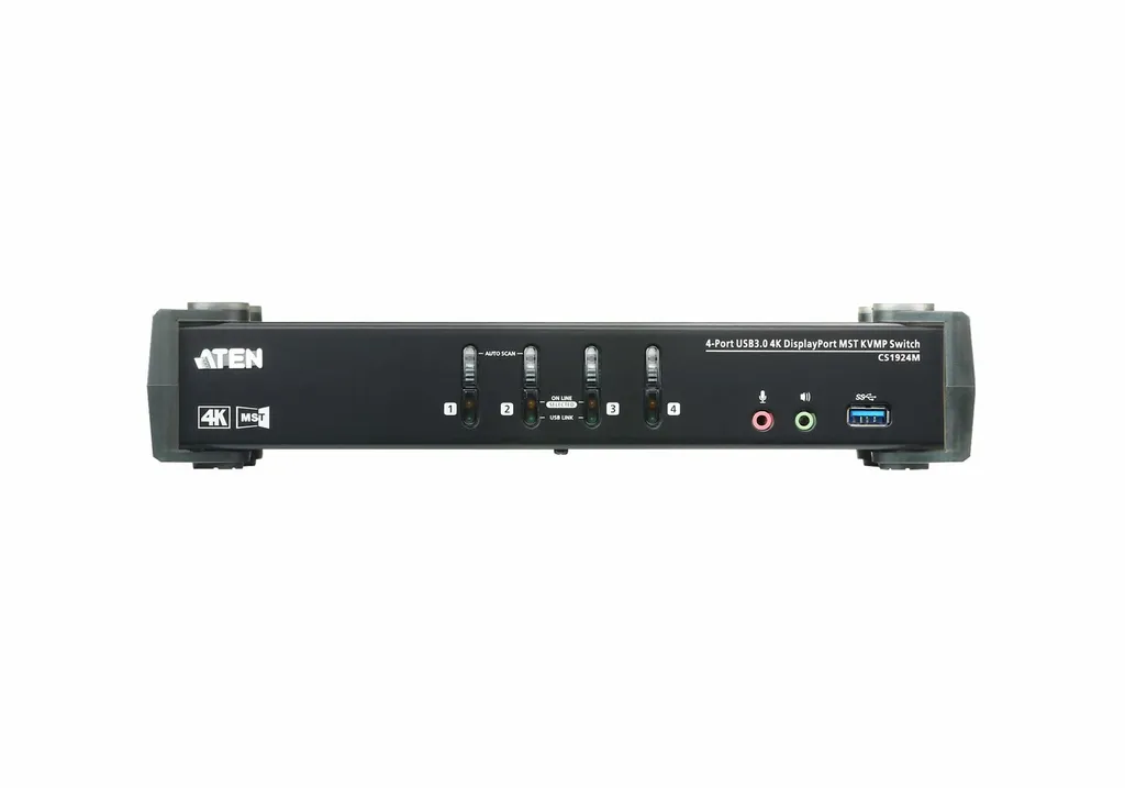 Fini les Câbles : Switch KVM 4 Ports DisplayPort 4K avec Hub USB 3.0