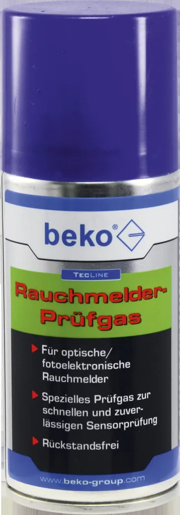 Gaz de test Beko TecLine 150 ml pour détecteur de fumée - Sans résidus