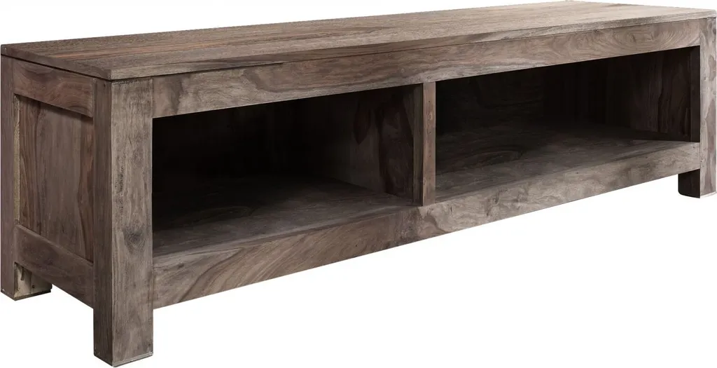 Meuble TV 148cm pour salon moderne en bois gris taupe NATURE GREY #0123