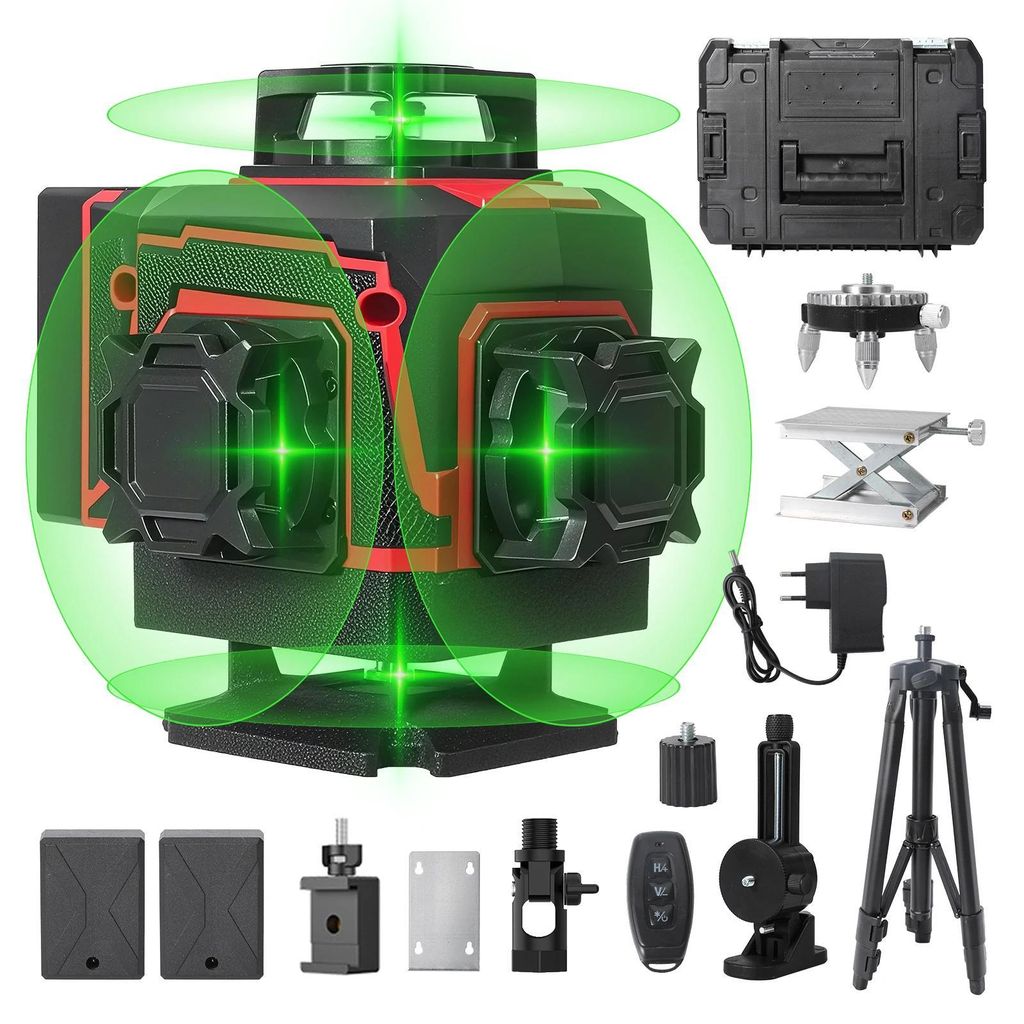 Laserová vodováha 4D - 16lineový křížový laser - Obrázek produktu 