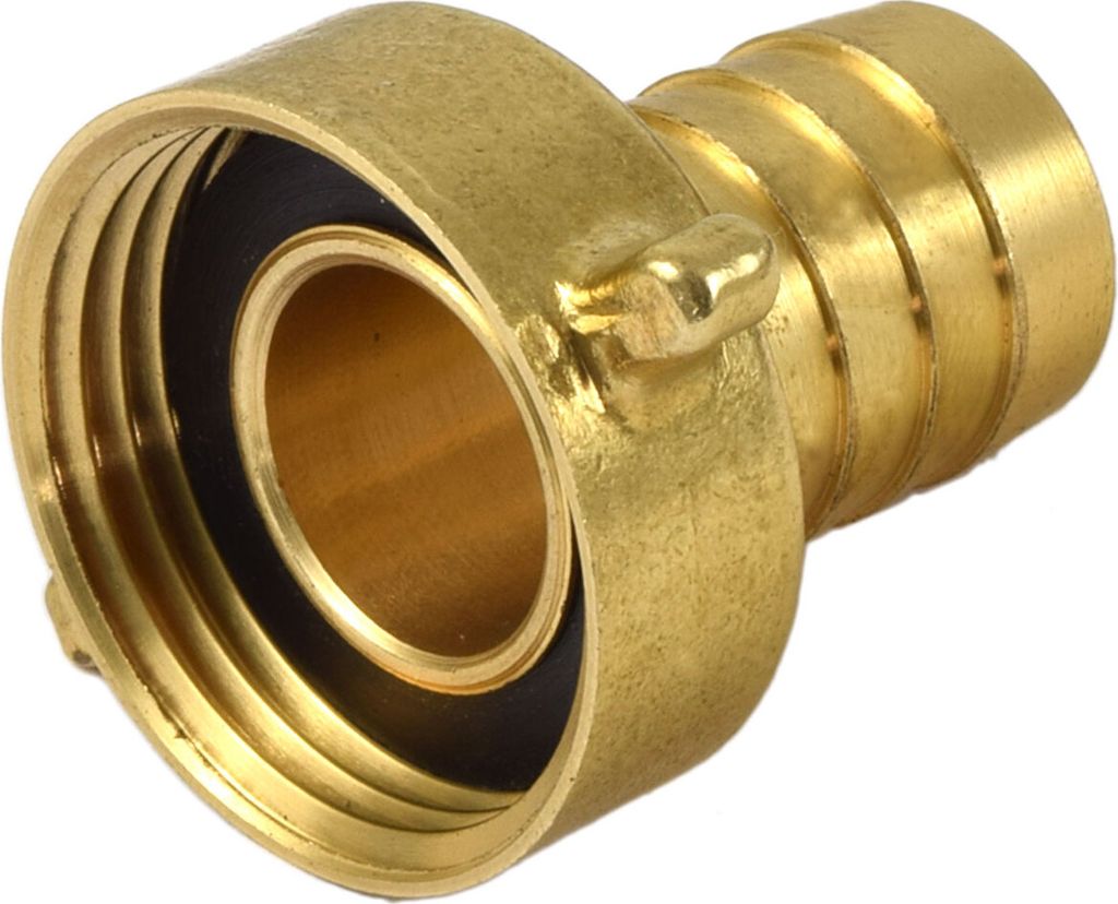 Agora-Tec Messing Schlauchtülle Schlauchverschraubung 1 Zoll IG auf 3/4 Zoll Schlauchtülle (19mm)