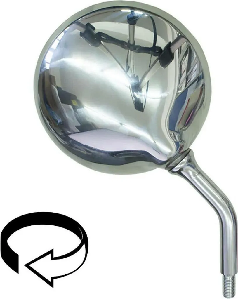 Rétroviseur de guidon moto gris compatible avec HONDA Shadow 750 VT750