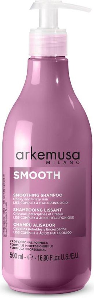 Arkemusa | Glättendes Shampoo 500 ml - Anti-Frizz - Intensives Haarpflege - Seidig Glatt