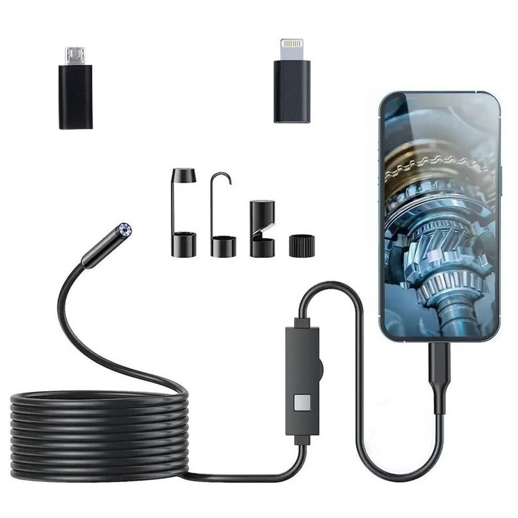 Inskam W400 USB-C/Lightning Endoskop 5.5mm 1440p, 5m Produktbild 